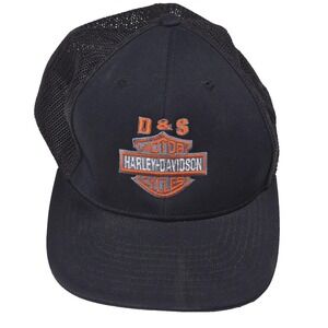 Harley-Davidson Hat Cap Fitted Mens Large Mesh Trucker Embroidered Motorcycle